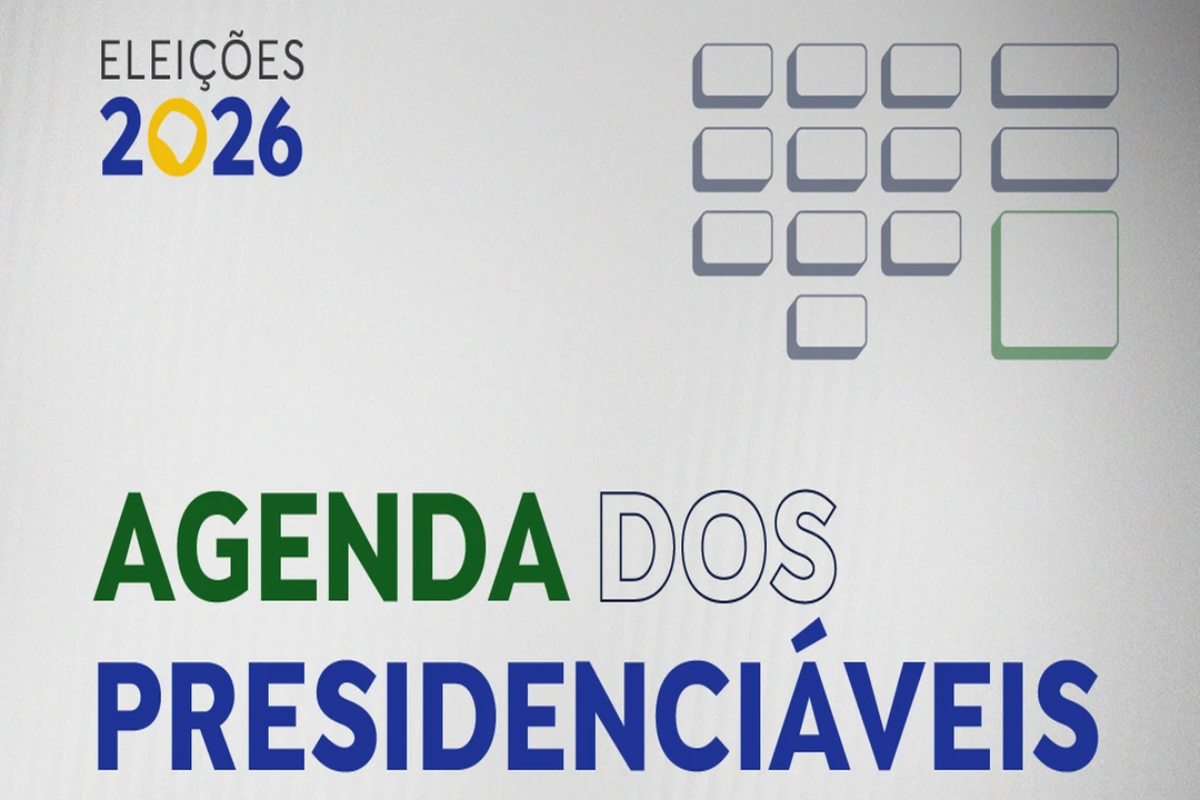 Candidatos à Presidência da República em compromissos de campanha eleitoral.