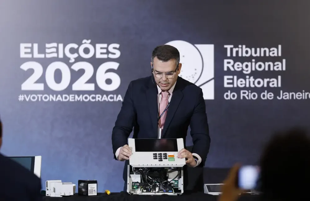 urna eletrônica, TRE-RJ, segurança eleitoral, eleições 2026, sistema eletrônico de votação, Justiça Eleitoral, voto eletrônico, auditoria, tecnologia, democracia, M1newsTV, M1NewsMaricáNoticias