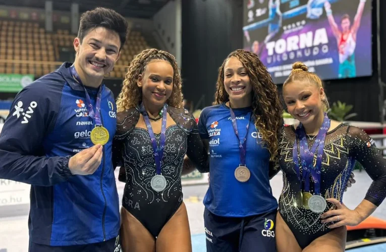 Brasil encerra Copa do Mundo de Ginástica Artística com cinco medalhas no dia final