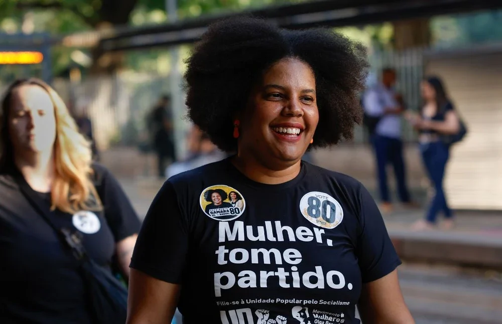 Samara Martins, candidata da Unidade Popular, apresenta seu programa de governo