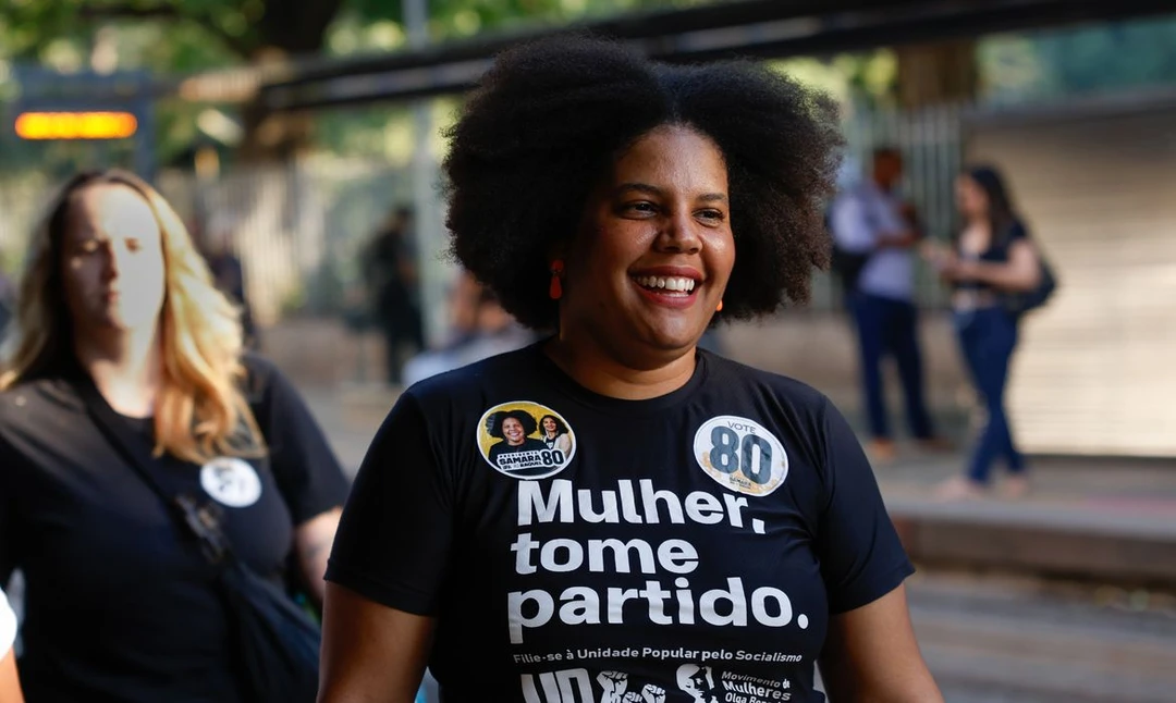 Samara Martins, candidata da Unidade Popular, apresenta seu programa de governo
