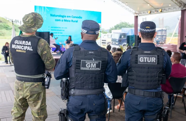 Guarda Municipal de Maricá em patrulha durante a 1ª Expo Rural