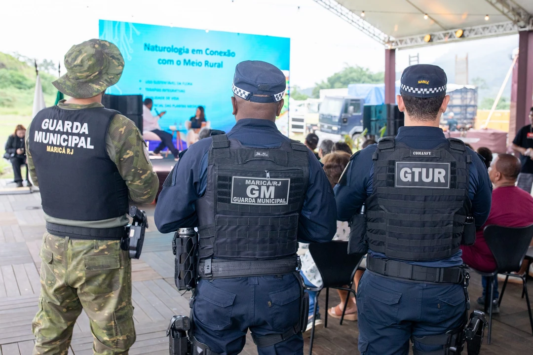 Guarda Municipal de Maricá em patrulha durante a 1ª Expo Rural