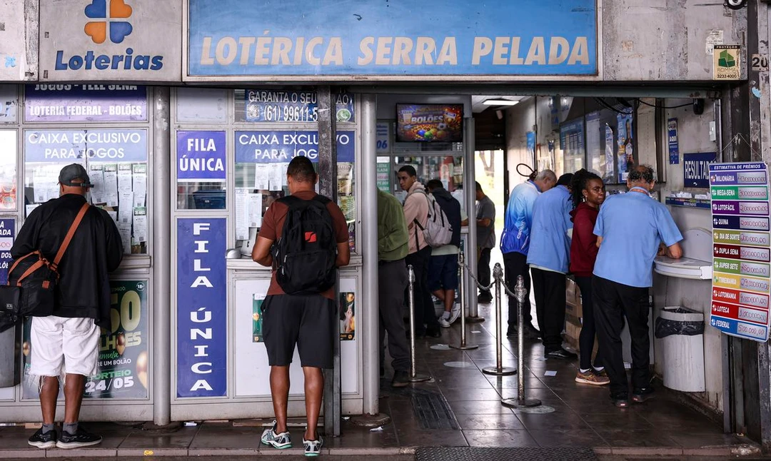 Imagem ilustrativa da Mega-Sena representando o sorteio do prêmio de 28 milhões