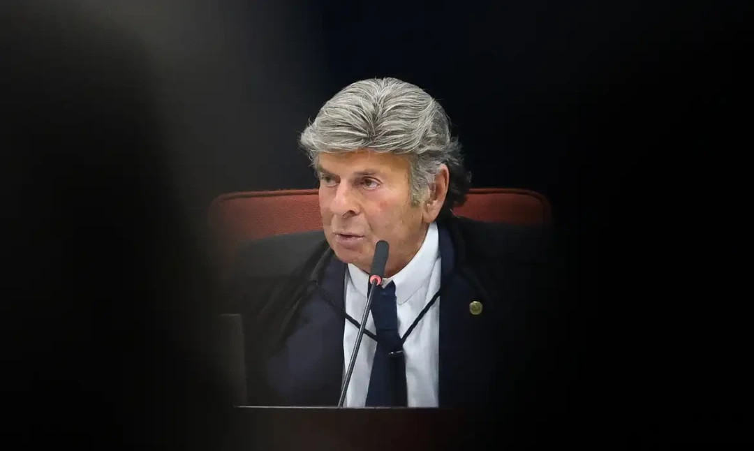 Ministro Luiz Fux do STF durante sessão
