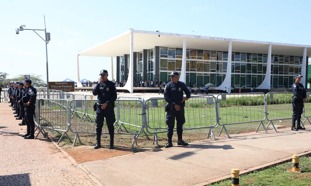 Sessão de julgamento no plenário do Supremo Tribunal Federal