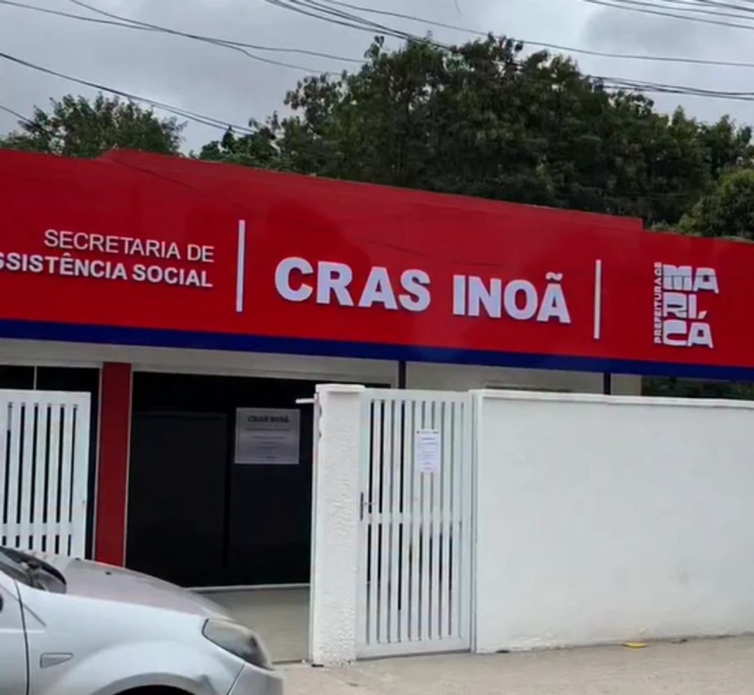 Foto institucional da Prefeitura de Maricá anunciando indisponibilidade do CadÚnico para manutenção programada