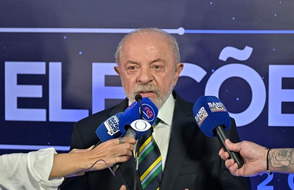 Presidente Luiz Inácio Lula da Silva em campanha eleitoral