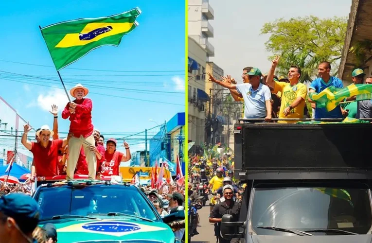 Lula realiza comício em Natal e Flávio Bolsonaro lidera moto‑carreata no Rio