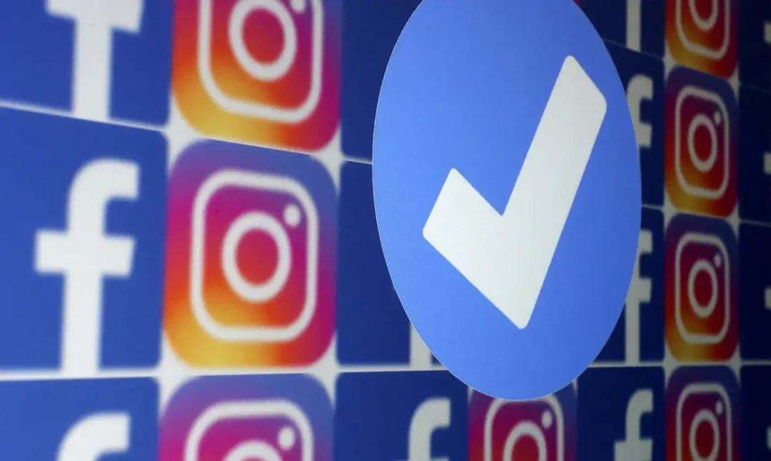 Logotipo da Meta, empresa que controla Facebook, Instagram e WhatsApp