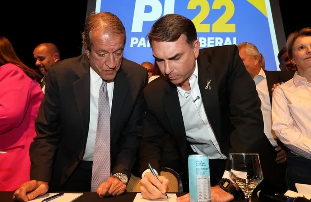 Valdemar Costa Neto, presidente do PL, durante entrevista ao programa Timeline
