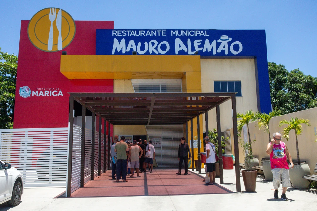 Foto da fachada do Restaurante Municipal Mauro Alemão em Inoã, Maricá